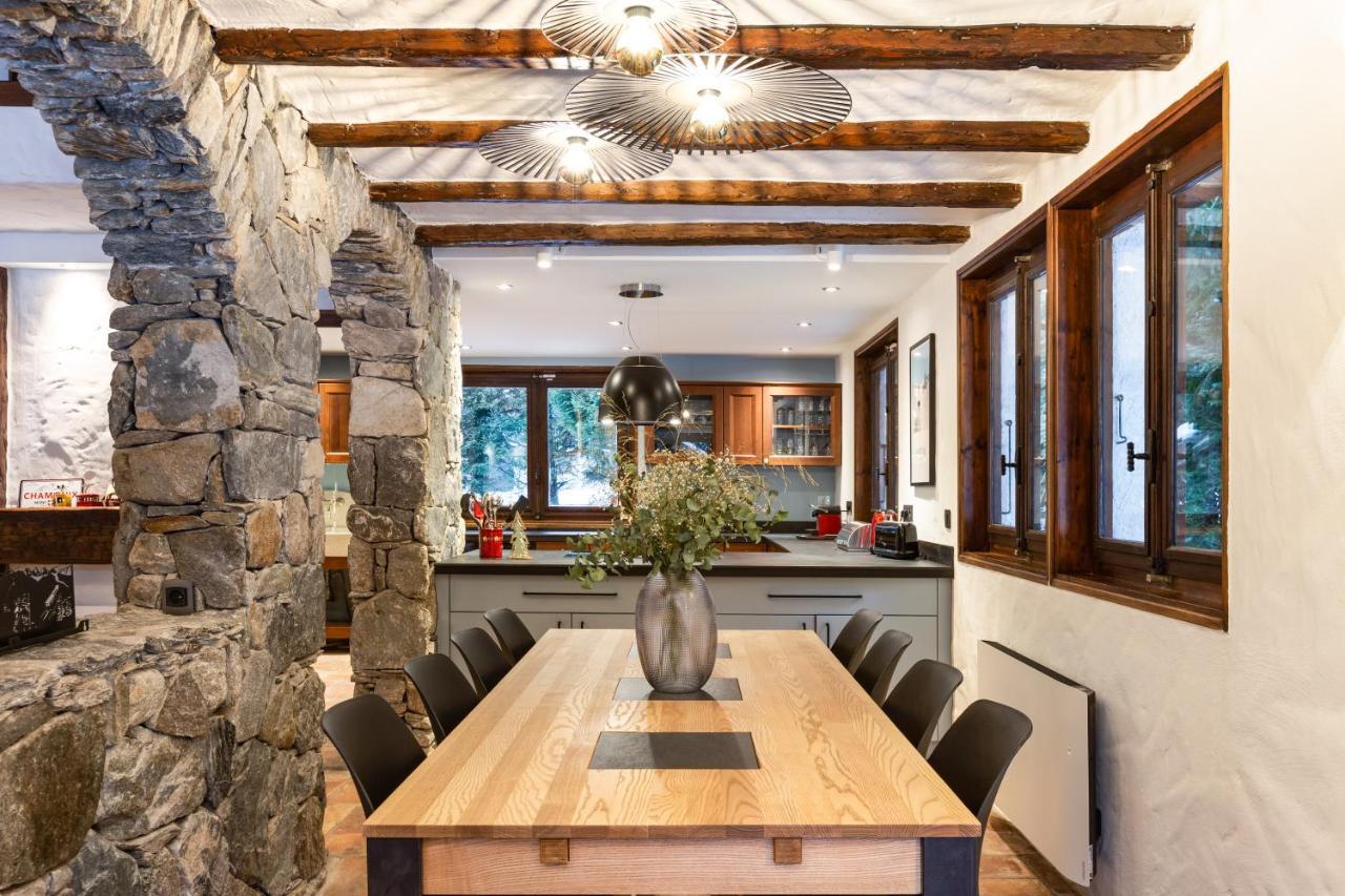 Chalet Les Praz - 280Sqm - Sauna Cinema Fitness - 5 Bedrooms In Heart Of Les Praz - By Cozee Rentals Chamonix Exteriér fotografie